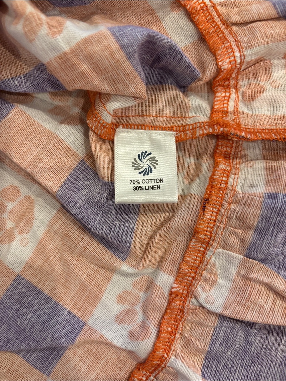 Clemson Tigers The Go Gingham Ruffle Dress Linen Cotton Blend XL NWT $169 - Picture 8 of 9